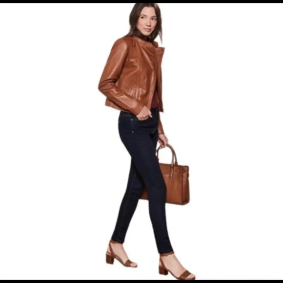 Michael Kors Dark Rinse Skinny Jean - Picture 3 of 16